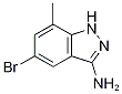 Structure of 5-bromo-7-methyl-1H-indazol-3-amine