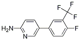 5-(4-Fluoro-3-(trifluoromethyl)phenyl)pyridin-2-amine结构式