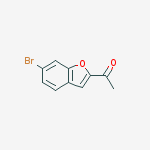 Structure of 1-(6-bromobenzofuran-2-yl)ethanone