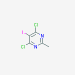 4,6-dichloro-5-iodo-2-methylpyrimidine结构式