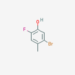 Structure of 5-Bromo-2-fluoro-4-methylphenol