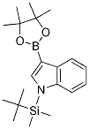 Structure of 1-(tert-butyldimethylsilyl)-3-(4,4,5,5-tetramethyl-1,3,2-dioxaborolan-2-yl)-1H-indole