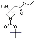 Structure of 3-Amino-1-Boc-3-azetidineacetic acid ethyl ester