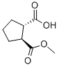 Structure of TRANS-2-CARBOMETHOXYCYCLOPENTANE-1-CARBOXYLIC ACID