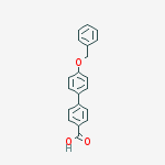 4'-(BENZYLOXY)[1,1'-BIPHENYL]-4-CARBOXYLIC ACID结构式
