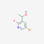 1-(5-bromo-2-fluoropyridin-3-yl)ethanol结构式