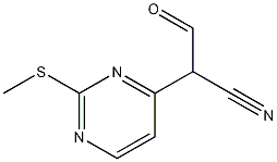 Structure of 2-(2-methylsulfanylpyrimidin-4-yl)-3-oxopropanenitrile