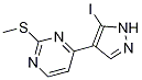 Structure of 4-(5-iodo-1H-pyrazol-4-yl)-2-(methylthio)pyrimidine