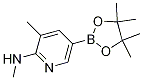 Structure of N,3-diMethyl-5-(4,4,5,5-tetraMethyl-1,3,2-dioxaborolan-2-yl)pyridin-2-aMine