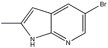 Structure of 1H-pyrrolo[2,3-b]pyridine, 5-bromo-2-methyl-
