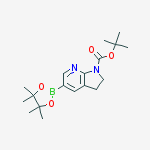 Tert-butyl 5-(4,4,5,5-tetramethyl-1,3,2-dioxaborolan-2-yl)-2,3-dihydropyrrolo[2,3-b]pyridine-1-carboxylate结构式