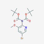 Structure of 5-BROMO-2-(BIS(TERT-BUTOXYCARBONYL)AMINO)-3-METHOXYPYRIDINE