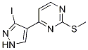 Structure of 4-(3-iodo-1H-pyrazol-4-yl)-2-(methylthio)pyrimidine