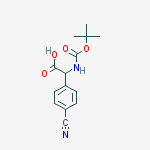 Structure of TERT-BUTOXYCARBONYLAMINO-(4-CYANO-PHENYL)-ACETIC ACID