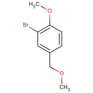 Structure of Benzene, 2-bromo-1-methoxy-4-(methoxymethyl)-