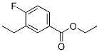 Structure of ethyl 3-ethyl-4-fluorobenzoate