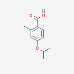 Structure of 4-isopropoxy-2-methylbenzoic acid
