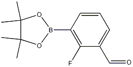 Structure of 2-Fluoro-3-(4,4,5,5-tetramethyl-1,3,2-dioxaborolan-2-yl)benzaldehyde
