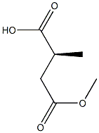 Structure of (2S)-2-METHYLBUTANEDIOIC ACID 4-METHYL ESTER
