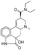 Structure of 2-Oxo-3-hydroxy-LSD (2-Oxo-3-hydroxy-lysergic acid diethylamide)