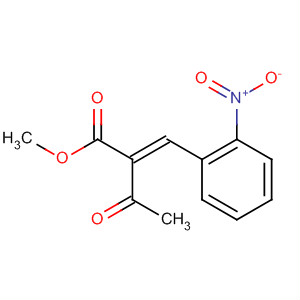 Structure of Butanoic acid, 2-[(2-nitrophenyl)methylene]-3-oxo-, methyl ester, (E)-