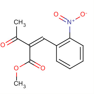 Structure of Butanoic acid, 2-[(2-nitrophenyl)methylene]-3-oxo-, methyl ester, (2Z)-