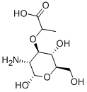 Chemical structure of aldehydo-muramic acid