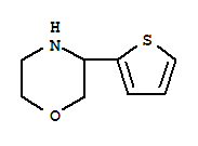 3-(thiophen-2-yl)morpholine结构式
