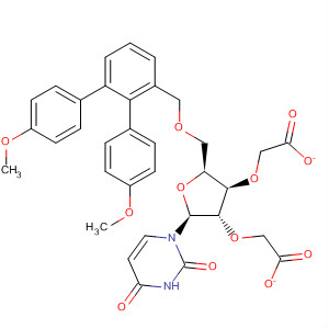 Structure of Uridine, 5'-O-[bis(4-methoxyphenyl)phenylmethyl]-, 2',3'-diacetate