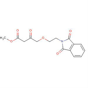 Structure of Butanoic acid,4-[2-(1,3-dihydro-1,3-dioxo-2H-isoindol-2-yl)ethoxy]-3-oxo-, methylester