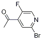 Structure of 1-(2-bromo-5-fluoropyridin-4-yl)ethanone