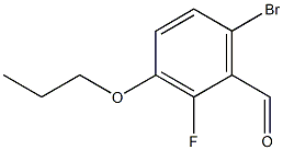 Structure of 6-BROMO-2-FLUORO-3-PROPOXYBENZALDEHYDE