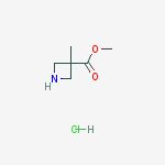 Structure of 3-methyl-azetidine-3-carboxylic acid methyl ester hydrochloride