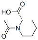 2-Piperidinecarboxylicacid, 1-acetyl-, (2S)-结构式