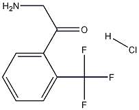2-amino-1-(2-(trifluoromethyl)phenyl)ethanone hydrochloride结构式