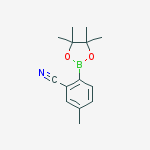 Structure of 5-Methyl-2-(4,4,5,5-tetramethyl-1,3,2-dioxaborolan-2-yl)benzonitrile
