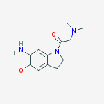 Structure of 1-(6-Amino-5-methoxyindolin-1-yl)-2-(dimethylamino)ethanone