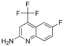 6-氟-4-三氟甲基喹啉-2-胺结构式