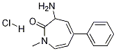 Structure of 3-amino-1-methyl-5-phenyl-1H-azepin-2(3H)-one hydrochloride