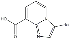 Structure of 3-bromoimidazo[1,2-a]pyridine-8-carboxylic acid