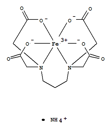 1,3-PDTA 铁铵盐结构式