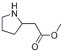 Structure of 2-Pyrrolidineacetic acid, methyl ester