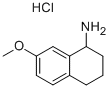 Structure of 7-METHOXY-1,2,3,4-TETRAHYDRO-NAPHTHALEN-1-YLAMINE HYDROCHLORIDE