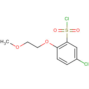 Benzenesulfonyl chloride, 5-chloro-2-(2-methoxyethoxy)-结构式