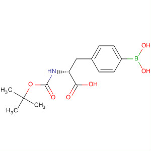 D-Phenylalanine, 4-borono-N-[(1,1-dimethylethoxy)carbonyl]-结构式