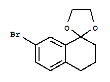 Structure of 7-Bromo-1,2,3,4-tetrahydronaphthalene-1-spiro-2-(1,3-dioxacyclopentane)