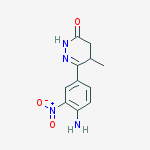 Structure of 3(2H)-Pyridazinone, 6-(4-amino-3-nitrophenyl)-4,5-dihydro-5-methyl-