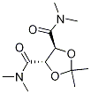 Structure of 1,3-Dioxolane-4,5-dicarboxamide, N,N,N',N',2,2-hexamethyl-, (4S,5S)-