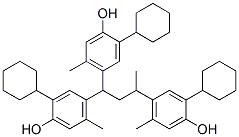 4,4,4-(1-methylpropan-1-yl-3-ylidene)tris(2-cyclohexyl-5-methylphenol)结构式