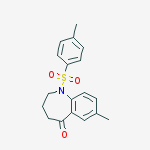 Structure of 7-Methyl-1-tosyl-3,4-dihydro-1H-benzo[b]azepin-5(2H)-one
